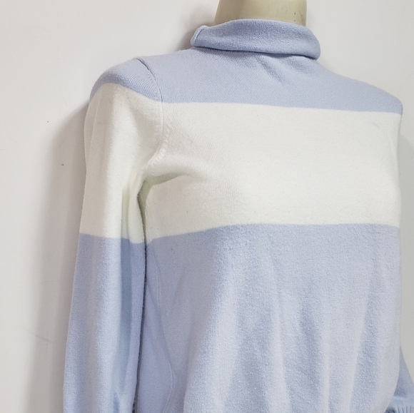 French Connection 3/4 Sleeve Cozy Stripped Sweater - Picture 2 of 7